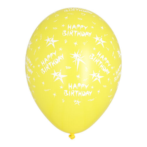 10 Luftballons Ø 29 cm farbig sortiert "Happy Birthday"