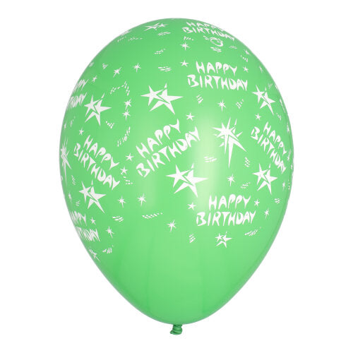 10 Luftballons Ø 29 cm farbig sortiert "Happy Birthday"