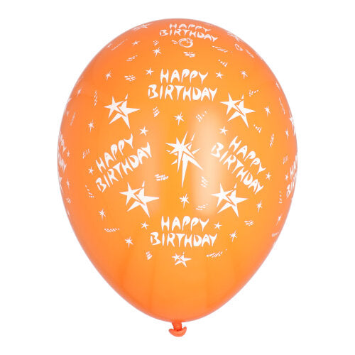 10 Luftballons Ø 29 cm farbig sortiert "Happy Birthday"