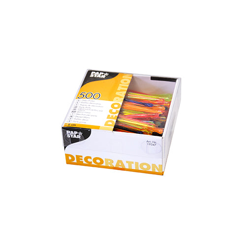 500 Deko-Picker, PS 8 cm farbig sortiert "Drop"