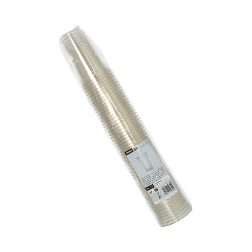 50 Trinkbecher "Hurricane", PET 0,25 l Ø 7,8 cm · 11,5 cm glasklar