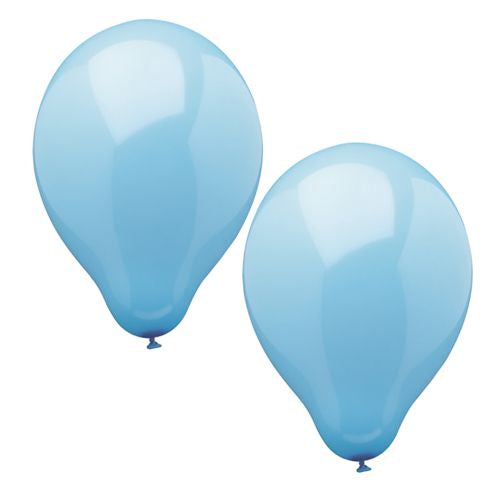 10 Luftballons Ø 25 cm hellblau