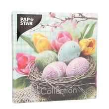 Lade das Bild in den Galerie-Viewer, 20 Servietten, 3-lagig 1/4-Falz 33 cm x 33 cm &quot;Easter Basket&quot;
