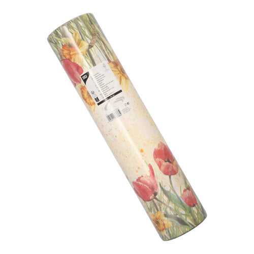 Tischläufer, stoffähnlich, Airlaid 24 m x 40 cm "Tulips & Daffodils"