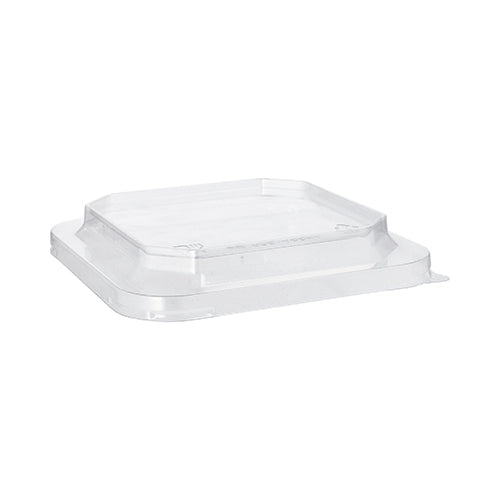 25 Deckel für Lunchboxen PET eckig 2,5 cm x 16,2 cm x 16,2 cm transparent