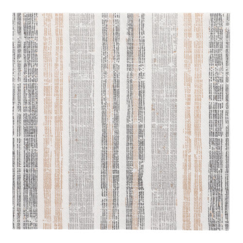 50 Servietten "ROYAL Collection" 1/4-Falz 40 cm x 40 cm grau "Stripes"