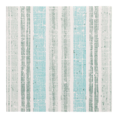 50 Servietten "ROYAL Collection" 1/4-Falz 40 cm x 40 cm dunkelgrün "Stripes"