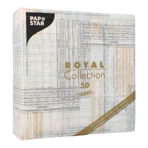 50 Servietten "ROYAL Collection" 1/4-Falz 40 cm x 40 cm "Modern"