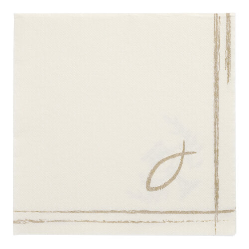 50 Servietten "ROYAL Collection" 1/4-Falz 40 cm x 40 cm "Communion / Confirmation"