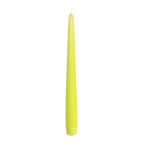50 Leuchterkerzen Ø 2,2 cm · 25 cm limonengrün