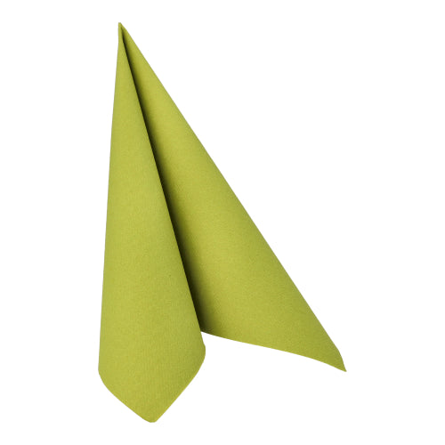 20 Servietten "ROYAL Collection" 1/4-Falz 40 cm x 40 cm olivgrün