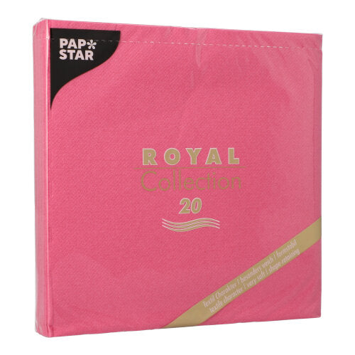 20 Servietten "ROYAL Collection" 1/4-Falz 40 cm x 40 cm fuchsia