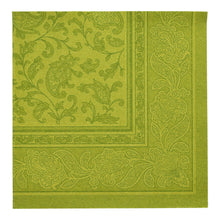 Lade das Bild in den Galerie-Viewer, 50 Servietten &quot;ROYAL Collection&quot; 1/4-Falz 40 cm x 40 cm olivgrün &quot;Ornaments&quot;
