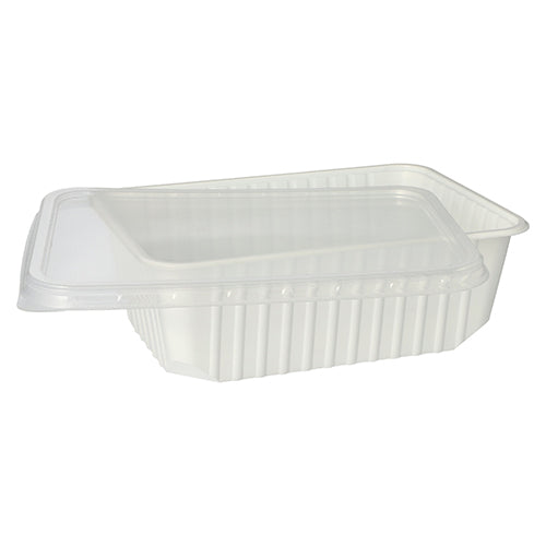 50 Deckel für Verpackungsbecher, PP 0,7 cm x 18,6 cm x 13,3 cm transparent