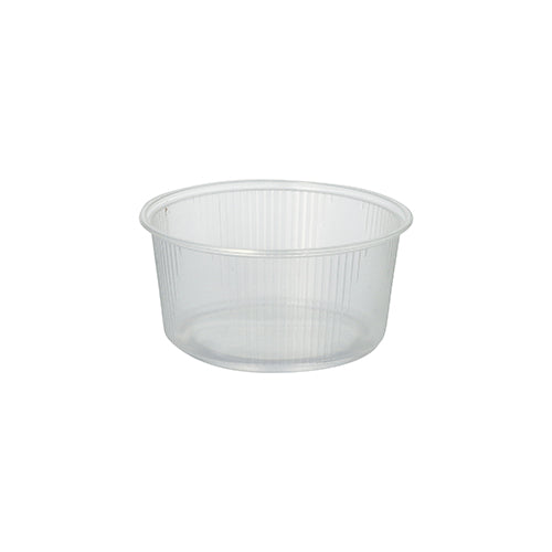 100 Verpackungsbecher, PP rund 250 ml Ø 10,1 cm · 5 cm transparent