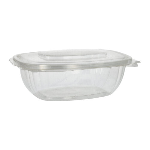 50 Feinkost- und Salatschalen mit Klappdeckeln, PLA "pure" 1 l 7,6 cm x 20,5 cm x 16,8 cm glasklar
