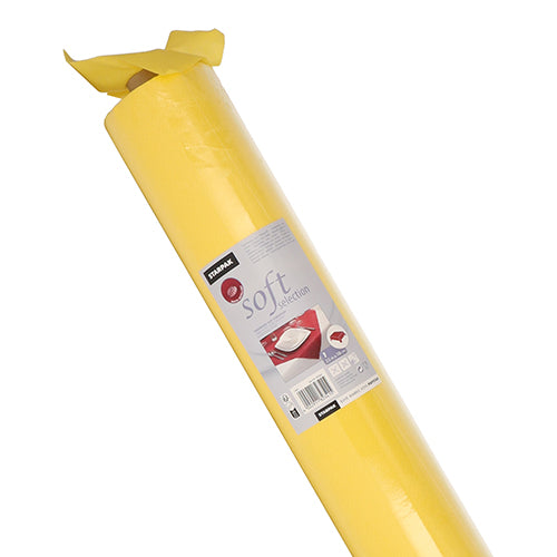 Tischdecke, stoffähnlich, Vlies "soft selection" 25 m x 1,18 m gelb