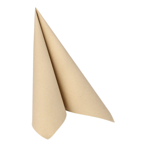 20 Servietten "ROYAL Collection" 1/4-Falz 40 cm x 40 cm sand