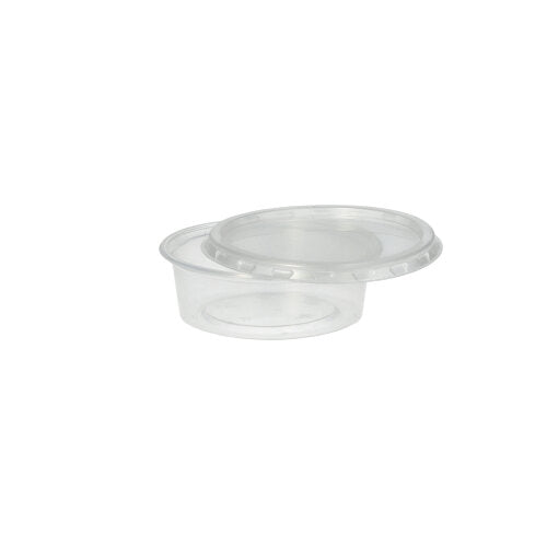 50 Deckel für Dressingbecher, PP rund Ø 7,1 cm · 0,5 cm transparent