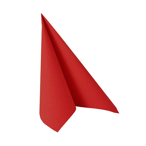 20 Servietten "ROYAL Collection" 1/4-Falz 25 cm x 25 cm feuerrot
