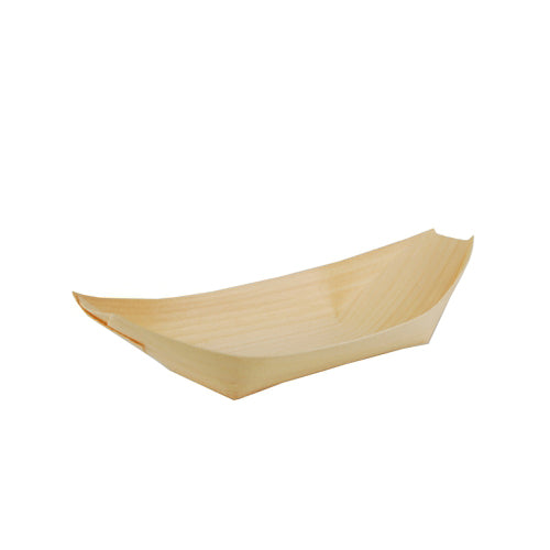 50 Fingerfood - Schalen, Holz "pure" 19 cm x 10 cm "Schiffchen"