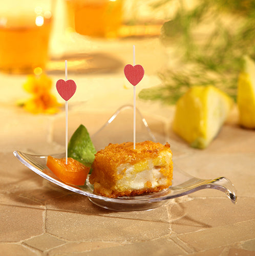 100 Fingerfood - Picker 7 cm "Heart"