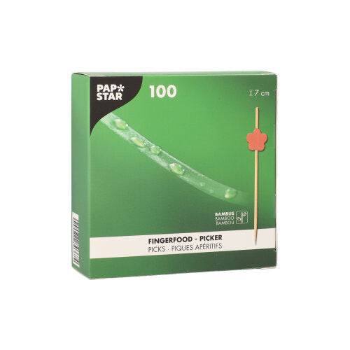 100 Fingerfood - Picker 7 cm "Flower"