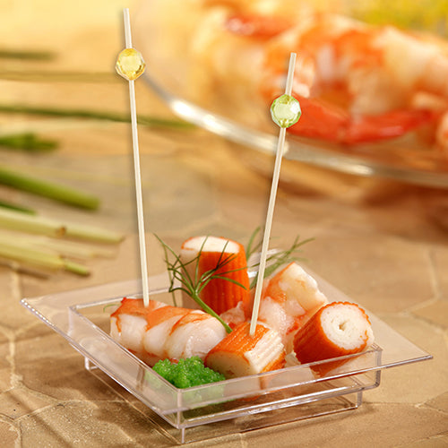 40 Fingerfood - Picker 12 cm farbig sortiert "Pearl"