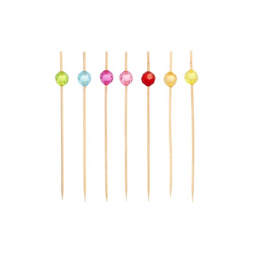 40 Fingerfood - Picker 12 cm farbig sortiert "Pearl"