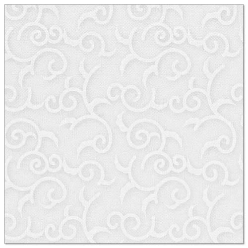 50 Servietten "ROYAL Collection" 1/4-Falz 40 cm x 40 cm weiss "Casali"