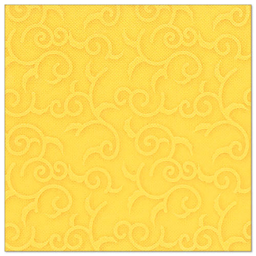 50 Servietten "ROYAL Collection" 1/4-Falz 40 cm x 40 cm gelb "Casali"