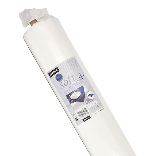 Tischdecke, stoffähnlich, Vlies "soft selection plus" 25 m x 1,18 m weiss