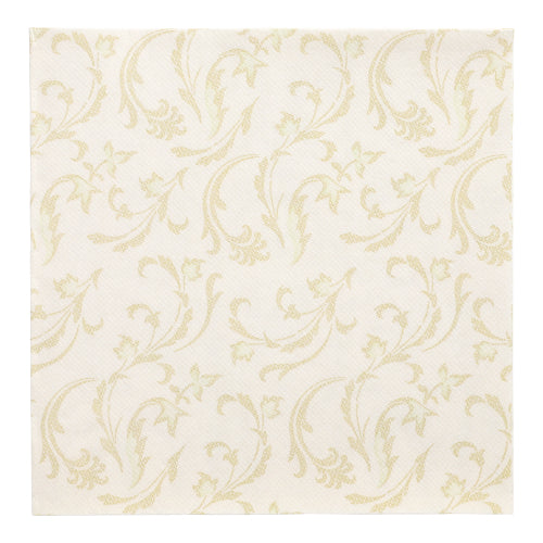 50 Servietten "ROYAL Collection" 1/4-Falz 40 cm x 40 cm champagner "Damascato"
