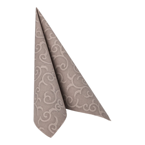 20 Servietten "ROYAL Collection" 1/4-Falz 40 cm x 40 cm grau "Casali"