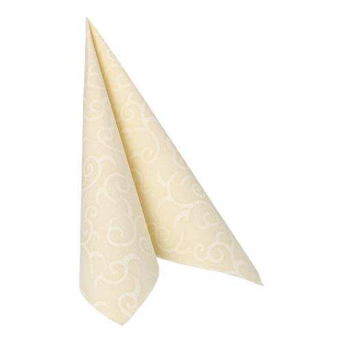 20 Servietten "ROYAL Collection" 1/4-Falz 40 cm x 40 cm champagner "Casali"