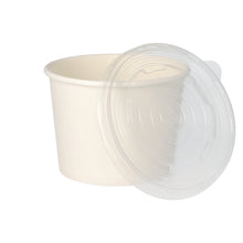 Lade das Bild in den Galerie-Viewer, 50 Suppenbecher, Pappe &quot;To Go&quot; rund 500 ml Ø 11 cm · 8,3 cm weiss
