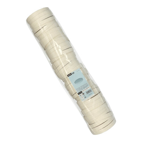 50 Deckel für Suppenbecher, Pappe "To Go" rund Ø 11,8 cm weiss