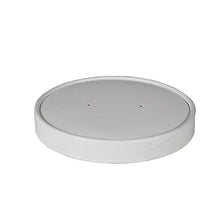 Lade das Bild in den Galerie-Viewer, 50 Deckel für Suppenbecher, Pappe &quot;To Go&quot; rund Ø 11,8 cm weiss
