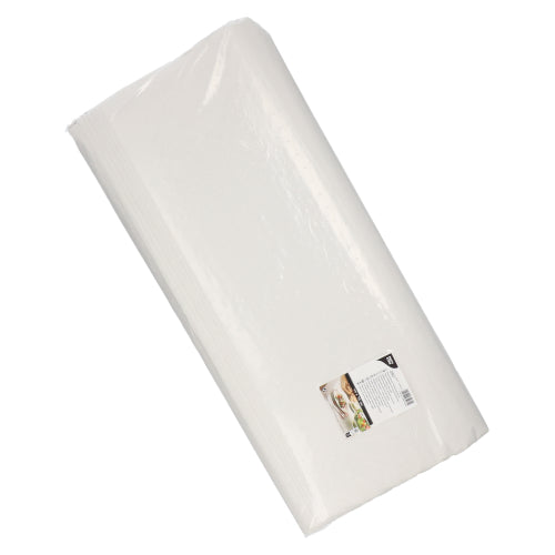 250 Blatt Papiertischtuch mit Damastprägung eckig 70 cm x 60 cm weiss