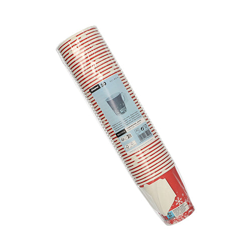 50 Trinkbecher mit Henkel, Pappe 0,2 l Ø 8 cm · 9,3 cm "Winter Time"