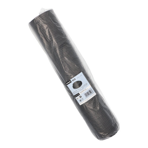100 Dom-Deckel, PS "To Go" rund Ø 9 cm · 2,4 cm schwarz