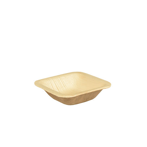 25 Schalen, Palmblatt "pure" eckig 40 ml 8 cm x 8 cm x 2 cm