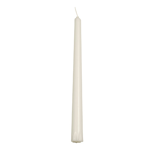 30 Leuchterkerzen Ø 2,2 cm · 24 cm weiss aus 100 % Stearin