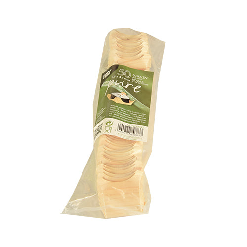 50 Fingerfood - Schalen, Holz "pure" eckig 1,5 cm x 4 cm x 4 cm