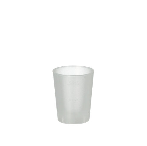 40 Mehrweg-Gläser für Schnaps PP 4 cl Ø 4,3 cm · 5,2 cm satiniert, unzerbrechlich