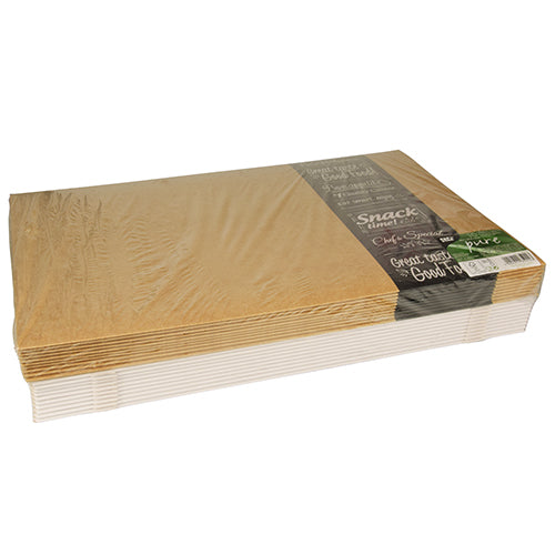 10 Transport- und Catering-Kartons "pure" eckig 8 cm x 37,5 cm x 55,5 cm "Good Food" groß