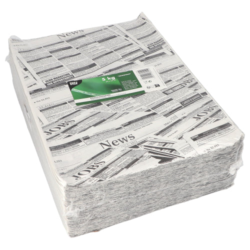 5 kg Einschlagpapiere, Cellulose 35 cm x 25 cm "Newsprint"