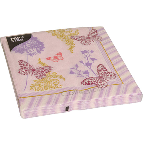 20 Servietten, 3-lagig 1/4-Falz 40 cm x 40 cm "Charlene"