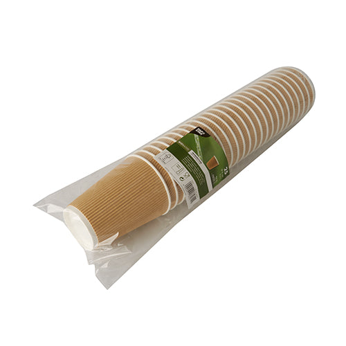 25 Trinkbecher, Pappe 0,3 l Ø 9 cm · 11 cm Ripple Wall