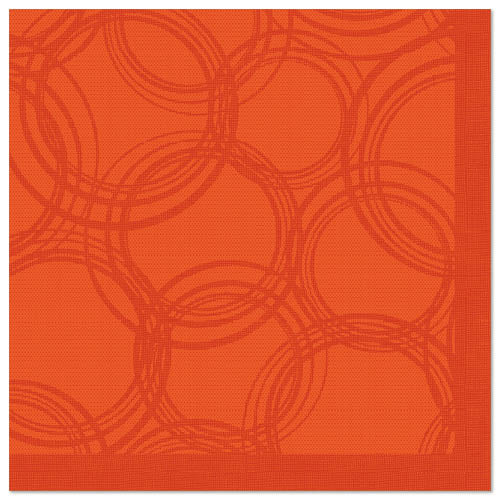 50 Servietten "ROYAL Collection" 1/4-Falz 40 cm x 40 cm nektarine "Bubbles"